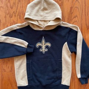 NFL Med 10/12 boys Saints hoodie sweatshirt